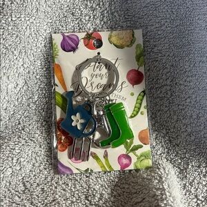 NWT Maison Gardening Keychain / purse charm